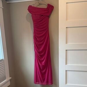 Abercrombie & Fitch Fuchsia One Shoulder Dress
